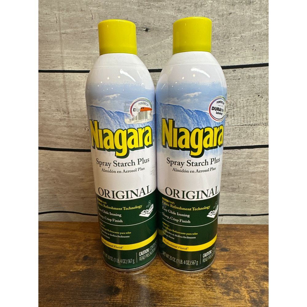 Niagara Original Spray Starch Plus Durafresh Professional Finish 20 Oz Lot of 2‎